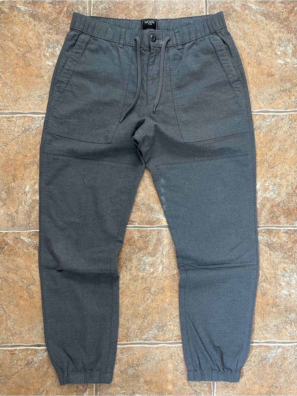 Todd Snyder Italian Brushed Twill Camp Joggers in Grey